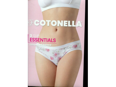 Дамска бикина Essentials Cotonella Моделl-3362-4h100-2025-3 броя Дамска бикина Essentials Cotonella Моделl-3362-4h100-2025-3 броя