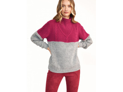 Дамски пуловер класически модел 159521 Nife