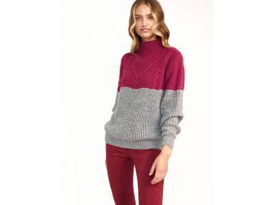 Дамски пуловер класически модел 159521 Nife