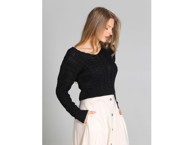Дамски пуловер класически модел 163062