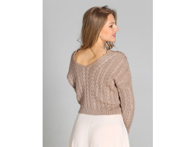 Дамски пуловер класически модел 163064