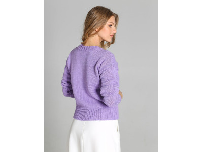Дамски пуловер класически модел 163069