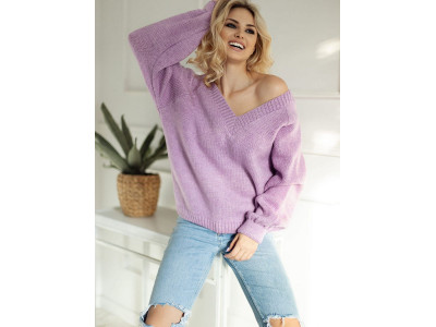 Дамски пуловер класически модел 163193