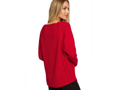 Дамски пуловер класически модел 169927 Moe
