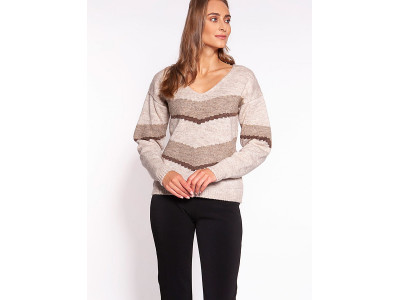 Дамски пуловер класически модел 170056 MKM