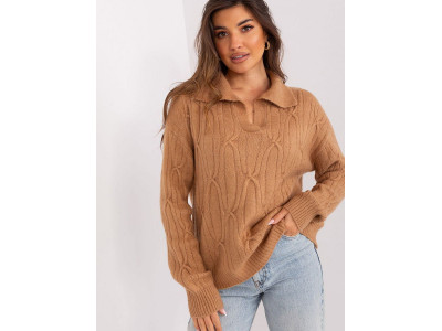 Дамски пуловер класически модел 187737 AT