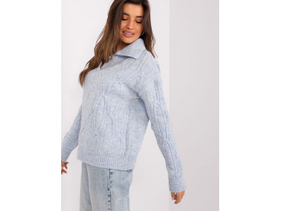 Дамски пуловер класически модел 187738 AT