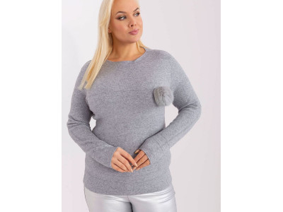 Дамски пуловер класически модел 190070 Factory Price