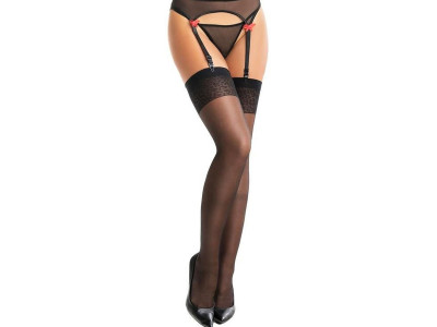 Дамски силикотови чорапи с дантела 7/8 модел 206940 SoftLine Collection