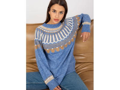 Дамски пуловер класически модел 170821 Rue Paris