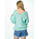 Дамски пуловер класически модел 172012 Figl