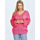 Дамски пуловер класически модел 172039 Figl