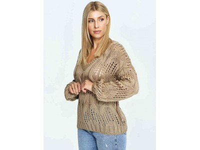 Дамски пуловер класически модел 172041 Figl