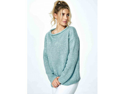 Дамски пуловер класически модел 172220 Figl