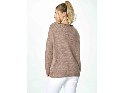 Дамски пуловер класически модел 172222 Figl