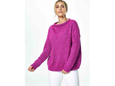 Дамски пуловер класически модел 172223 Figl