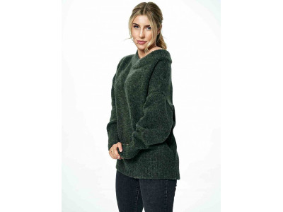 Дамски пуловер класически модел 172267 Figl