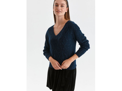 Дамски пуловер класически модел 173946 Top Secret