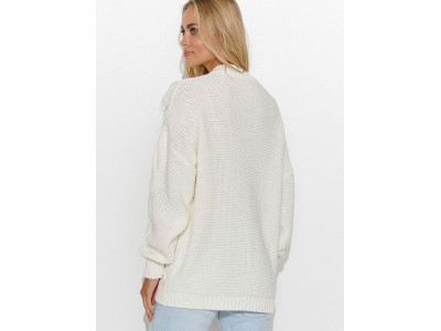 Дамски пуловер класически модел 184791 Makadamia