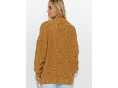 Дамски пуловер класически модел 184792 Makadamia