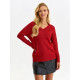 Дамски пуловер класически модел 185161 Top Secret