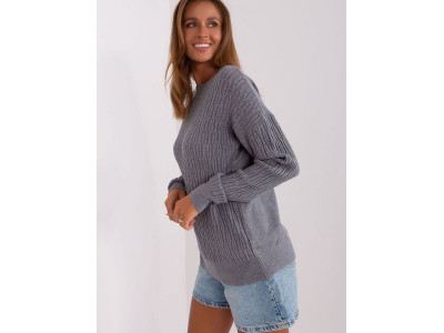 Дамски пуловер класически модел 185723 AT