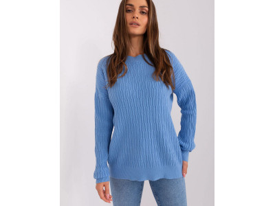 Дамски пуловер класически модел 185727 AT