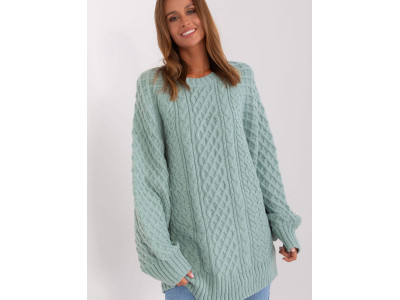 Дамски дълъг пуловер модел 185745 AT