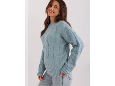 Дамски пуловер класически модел 186551 AT