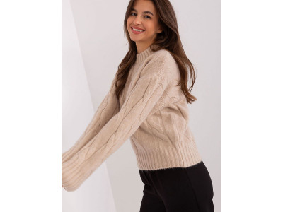 Дамски пуловер класически модел 186554 AT