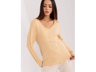 Дамски пуловер класически модел 186575 AT