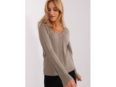 Дамски пуловер класически модел 186576 AT