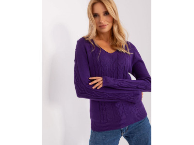 Дамски пуловер класически модел 186582 AT